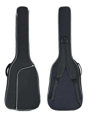 H Simple Bolsa Guitarra Electrica Doble Correa Algodon