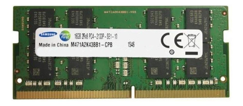 Memoria RAM color verde 16GB 1 Samsung M471A2K43BB1-CPB