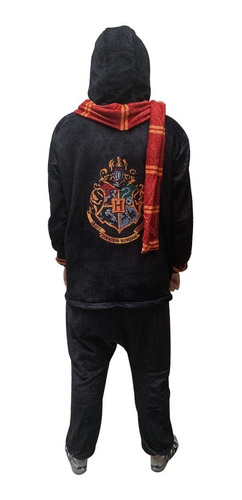 Imagem 2 de 9 de Pijama Macacão Kigurumi Traje Hogwarts Harry Potter Original