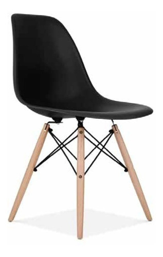 Pack De 4 Silla Estilo Eames Black 03-dbg912bk