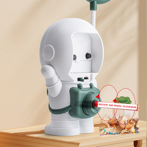 E Astronaut Clock Ornament, Apontador De Lápis Student Cute