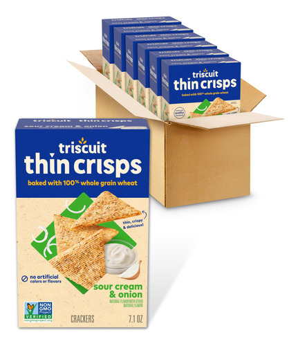 Triscuit Thin Crisps - Galletas De Trigo Integral De Grano E