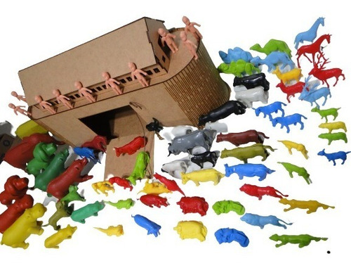 Promoção Arca Noé 60 Animais E 10 Pessoas