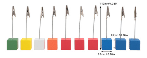 Soporte Para Números De Mesa, 10 Unidades, Bloque De Madera