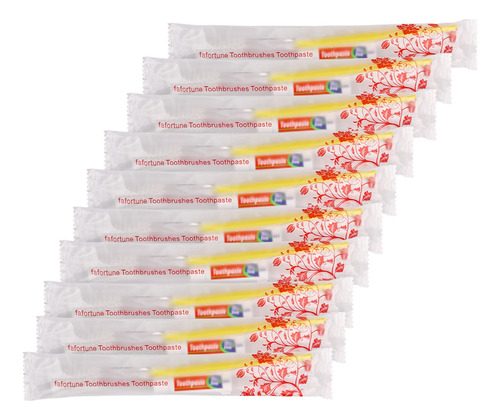 50pcs Cepillos De Dientes Desechables Con Pasta De Dientes (