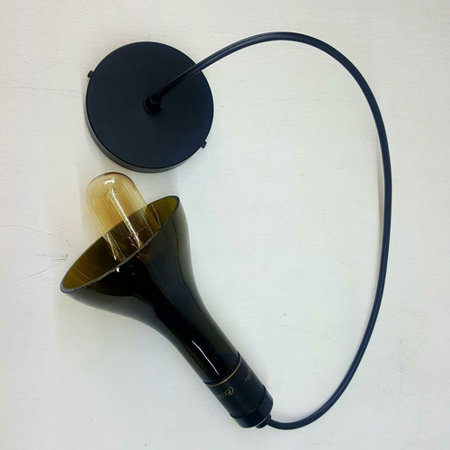 Lampara De Techo Elavodara Con Botella De Vidrio