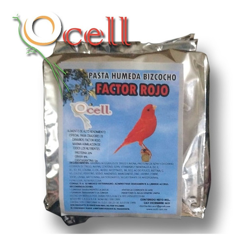 Ocell Alimento Para Canarios Pasta Húmeda Bizcoho 1kg