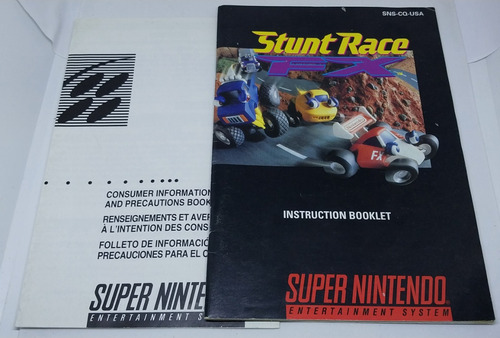Stunt Race Fx Sns-cq-usa Snes Caja Manual Juego (Usado)