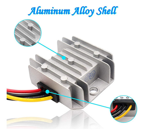 Convertidor De 24 V A 12 V, Convertidor Reductor De Voltaje