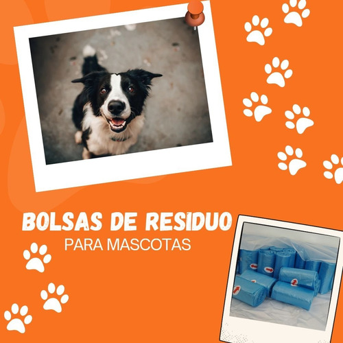 Bolsa Residuo Mascota Funda X 50 Rollos 15 Bolsas Por Rollo