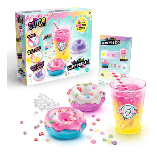So Slime DIY Playset 20cm Slimelicious Bebidas Y Donas Slime