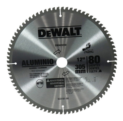 Disco Sierra Dewalt Dwa03230 12puLG 80dientes 04001390