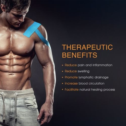 Imagen 2 de 6 de Kinesiología Elastic Kinesiology Terapéutica Cinta Impermeab