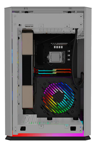 Gabinete Kronos Ophion Mini-itx, 1 Cooler, 3.0 Usb - Gris