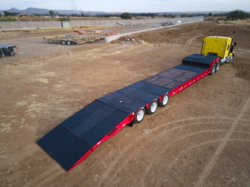 Lowboy Paver 55 Ton Rampa Hidráulica Horizontal