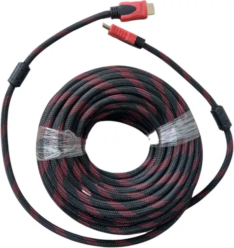 Cable Hdmi 4k 2m Uhd Doble Filtro Mallado Punta Dorada