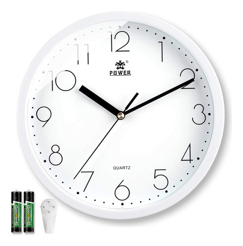 Laigoo - Reloj De Pared Moderno De 10 Pulgadas, Reloj De Par