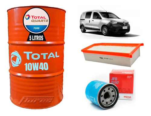 Cambio Aceite 10w40 5l + Kit Filtros Renault Kangoo 3 1.6