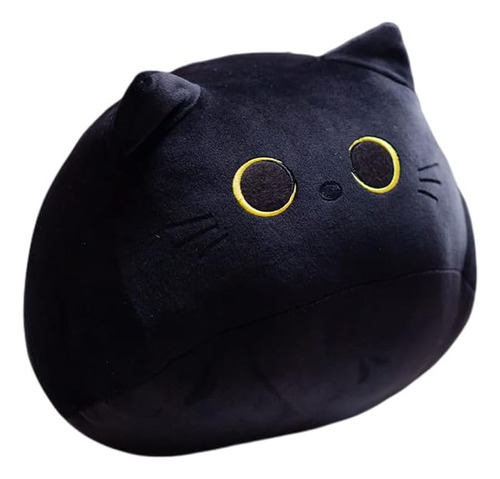 Almohada De Felpa De Gato Negro De 15.7 Pulgadas, Juguete De