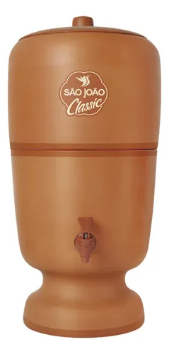 Filtro De Barro São João Classic 6 Litros Stéfani Cor Marrom claro