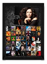 Comprar Poster Quadro Gal Homenagem Com Moldura Musica Brasileira