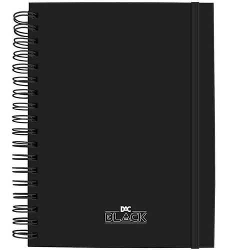 Caderno Smart Universitário All black 80 Folhas DAC