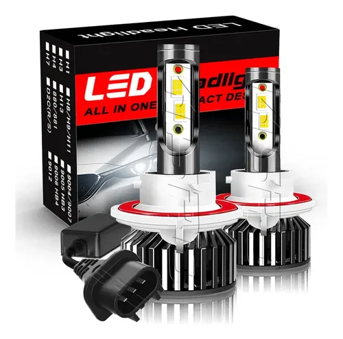 Bombillas LED H1 SANHE Para Coche - 6500K Blanco Frío, 12.000 Lúmenes, IP67 Impermeable, Plug & Play (2 Unidades)