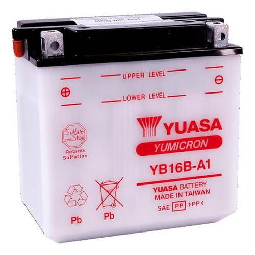Imagen 1 de 9 de Batería Moto Yuasa Yb16b-a1 Suzuki Vs750glp Intruder 88/91