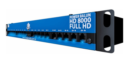 Power Balun Hd 8000 Rack 19 8 Canais Onix Security Tf