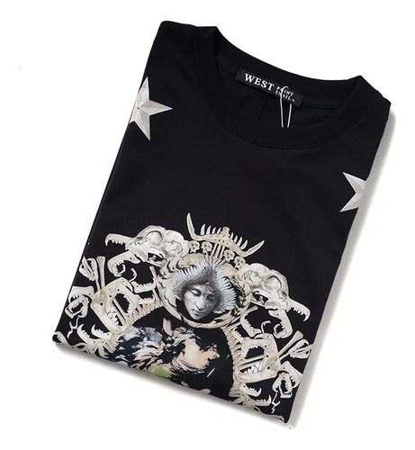 Camiseta West Point De Algodón Con Estampado De Coronas De C