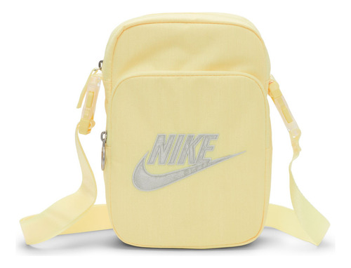 Bolsa Bandolera Nike Heritage Amarillo Color NARANJA LÁSER CLARO/PLATA CLARO Talla UNIT