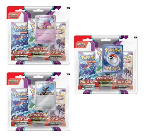 Cartas De Pokemon Tcg Sv02 Paldea Ev 3pack Bli Eng