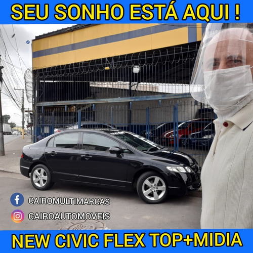 Civic Flex Completo Ar Condicionado Couro Multimidia Camera