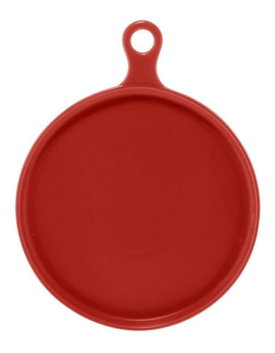 Prato Porcelana Nórdica Vermelho 32cm