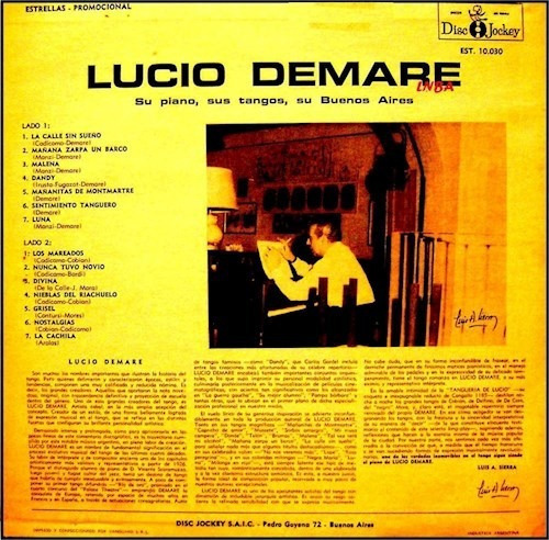 Su Piano Sus Tangos Su Buenos Aires - Demare Lucio (cd