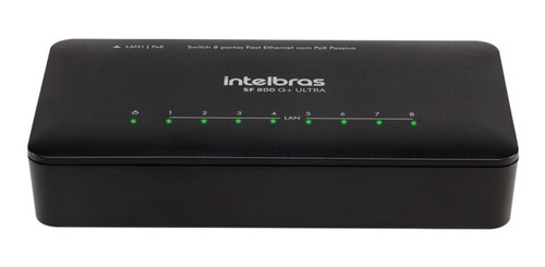 Switch 8 Portas Fast Ethernet Sf 800 Q+ Anti Surto Intelbras