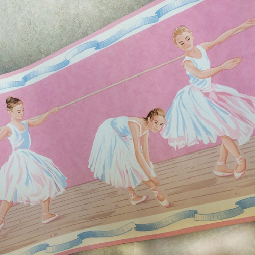 Imagen 3 de 4 de Rollos De Tapiz Con Estampado De Bailarina (2 Pzas)