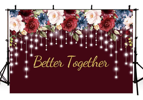 Fondo De Fotografía Better Together De 7 X 5 Pies Para Boda,