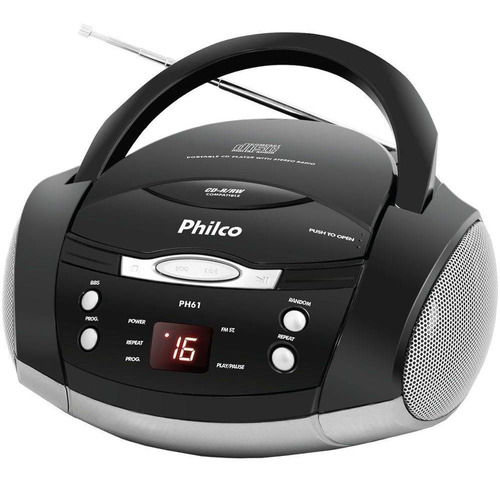 Rádio Philco Ph61 Display Digital Fm Mp3 Cd