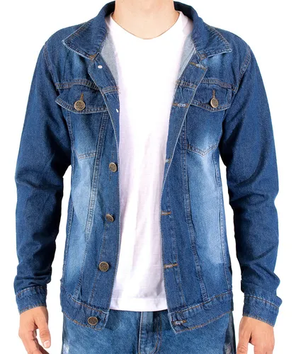 Jaqueta Jeans Masculina Rasgado Promo o Entrega R pido Frete gr tis
