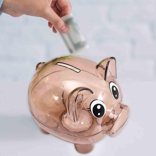 Porco Cofrinho Banco De Dinheiro Animal, Ornamento De Café