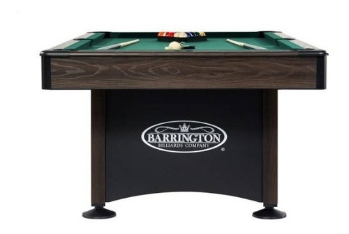 Imagen 3 de 5 de Mesa De Billar Barrington +estante +tacos +bolas Y Triangulo