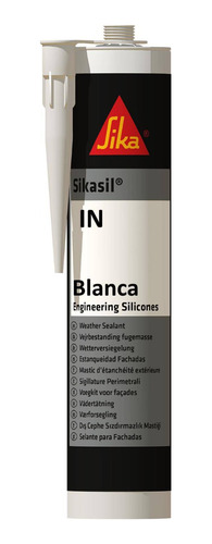 Imagen 1 de 6 de Pack 12x280 Ml Sikasil In Silicona Profesional Flexible Blan