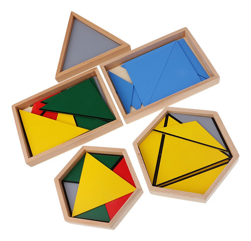 Kit De Triángulos Constructivos Montessori Juguete R