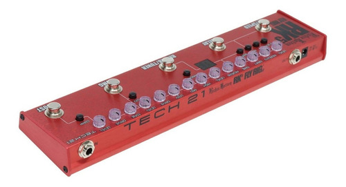 Imagen 5 de 5 de Pedal de efecto Tech 21 Fly Rig Richie Kotzen RK5 v2 rojo