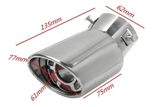 Cola De Escape Recta Simple Tuning Auto Universal