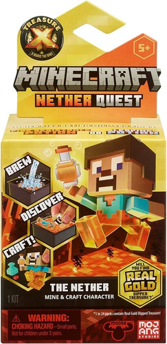 Treasure X Minecraft Nether Quest Mine Personaje Aleatorio