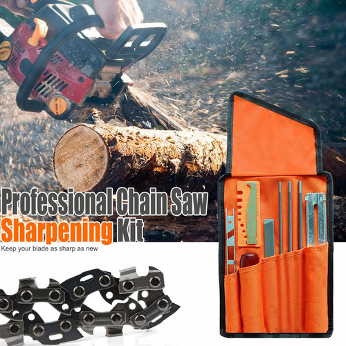 Conjunto De 10 Limas Para Afiar Motosserras,