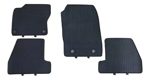 OMAC Alfombrillas de piso para Ford Focus II 2008-2011 color negro, juego  de forro 3D de asiento delantero y de segunda fila, ajuste personalizado