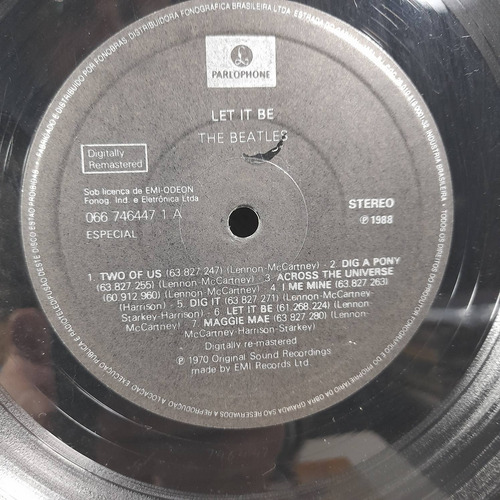 Imagem 5 de 8 de Vinil Lp The Beatles Let It Be Com Encarte